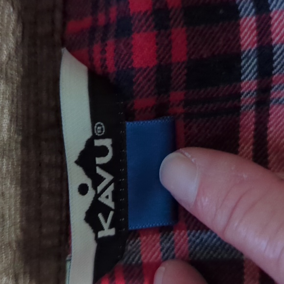 KAVU Plaid Flannel Shirt Size Med - Picture 5 of 8